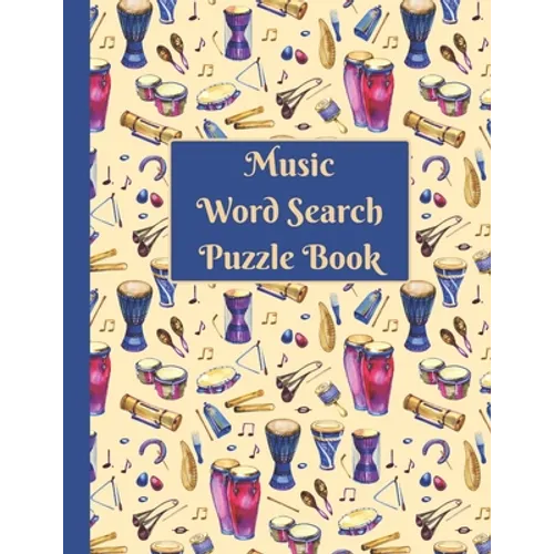 Music Word Search: Puzzle activity book for musically inclined adults and kids