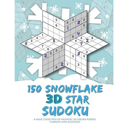 150 Snowflake 3D Star Sudoku