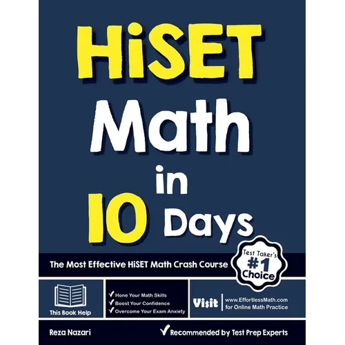 HiSET Math in 10 Days: The Most Effective HiSET Math Crash Course