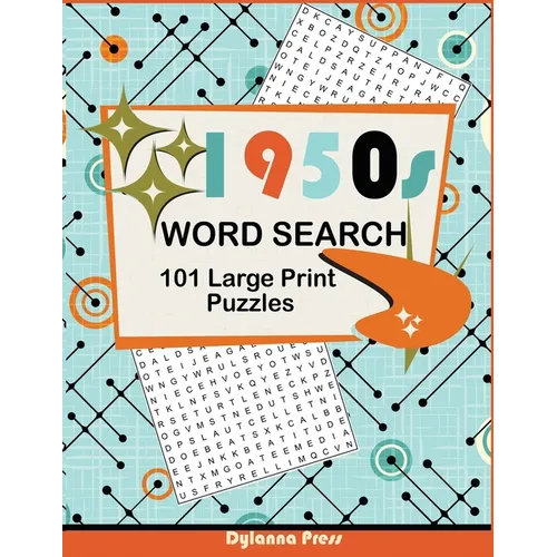 1950s Word Search Puzzle Book