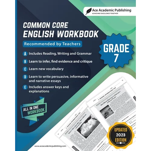 Common Core English Workbook: Grade 7