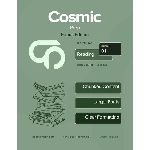 Cosmic Prep Digital SAT Reading Guide Focus Edition