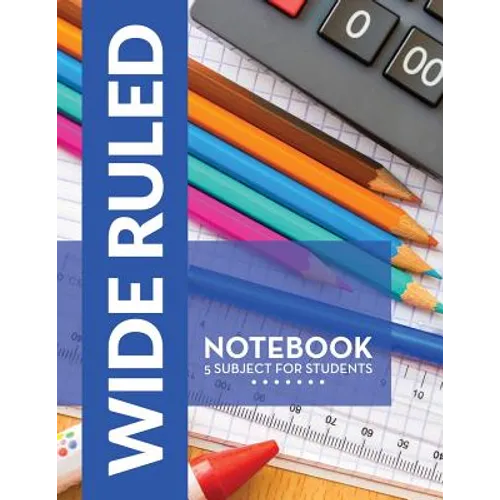 Wide Ruled Notebook - 5 Subject For Students