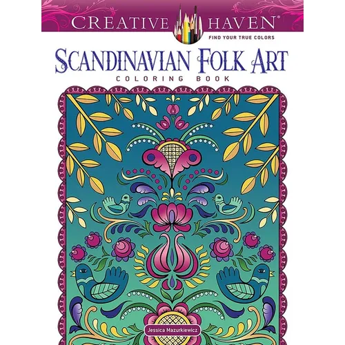 Creative Haven Scandinavian Folk Art Coloring Book