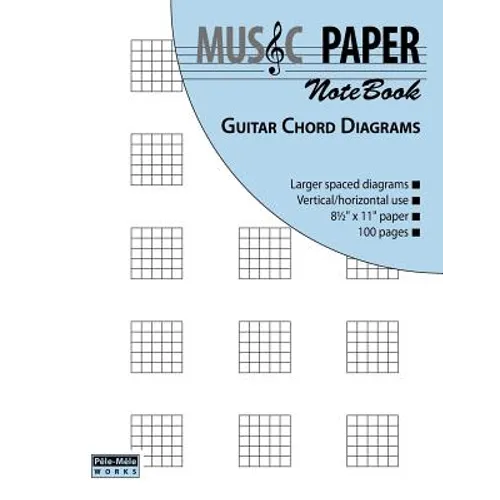MUSIC PAPER NoteBook - Guitar Chord Diagrams
