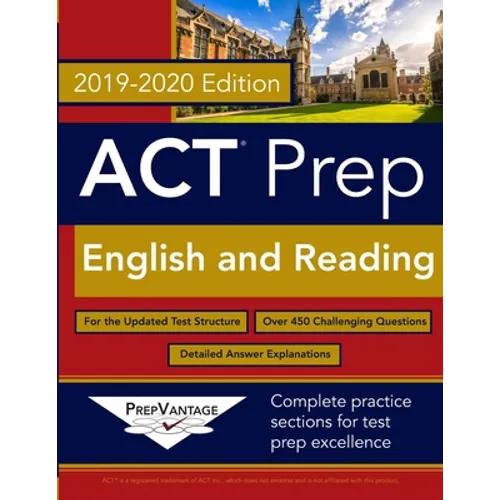 ACT Prep: English and Reading: 2019-2020 Edition