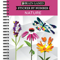 Brain Games - Sticker by Number: Nature - 2 Books in 1 (42 Images to Sticker)