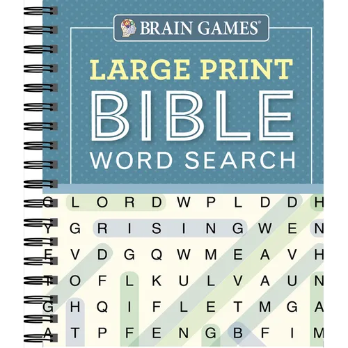 Brain Games - Large Print Bible Word Search (Blue)