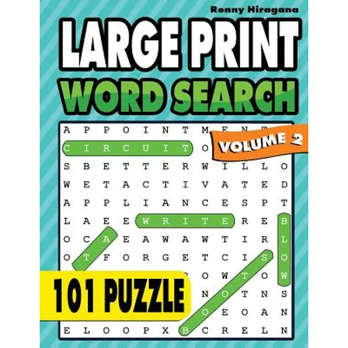 Large Print Word Search: 101 Puzzles ( Volume 2 )