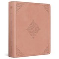 ESV Journaling Bible, Red Letter (Trutone, Blush Rose, Fleur-De-Lis Design)