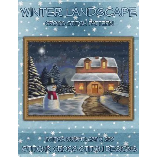 Winter Landscape Cross Stitch Pattern