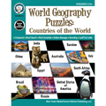 World Geography Puzzles: Countries of the World, Grades 5 - 12