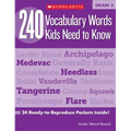 240 Vocabulary Words Kids Need to Know: Grade 5: 24 Ready-To-Reproduce Packets Inside!