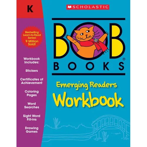 Bob Books - Emerging Readers Workbook Phonics, Writing Practice, Stickers, Ages 4 and Up, Pre-K, Kindergarten (Stage 2: Emerging Reader)