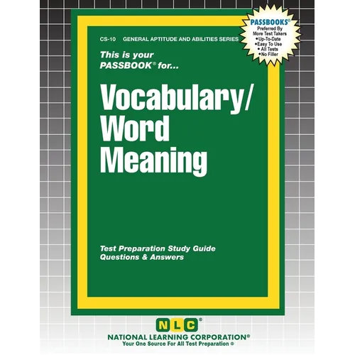 Vocabulary/Word Meaning