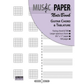 MUSIC PAPER NoteBook - Guitar Chord & Tablature