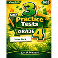 3 New York NYS Math Test Grade 4 Math Practice Tests: Full-Length Test Prep with Detailed Answer Explanations