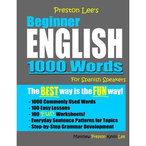Preston Lee's Beginner English 1000 Words For Spanish Speakers