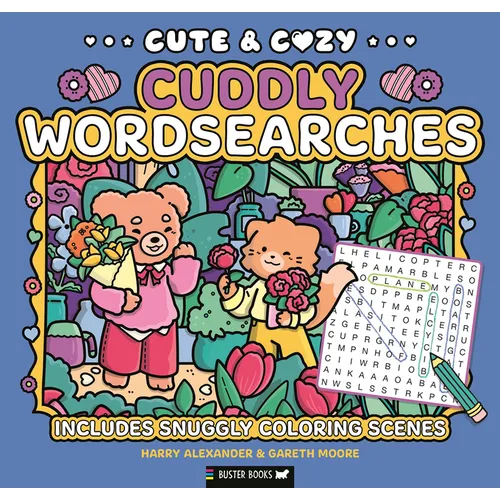 Cute & Cozy: Cuddly Wordsearches: Includes Snuggly Coloring Scenes