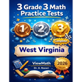 3 West Virginia WVGSA Grade 3 Math Practice Tests: Full-Length Test Prep with Detailed Answer Explanations