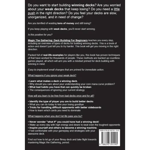 Magic The Gathering: Deck Building For Beginners