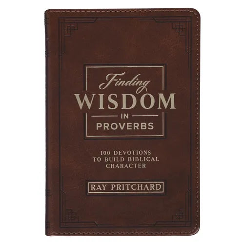 Devotional Finding Wisdom in Proverbs Faux Leather