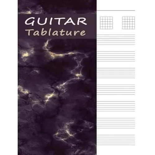 Guitar Tab Manuscript Book: Tablature Paper for Guitar Music & Songs - Purple Marble