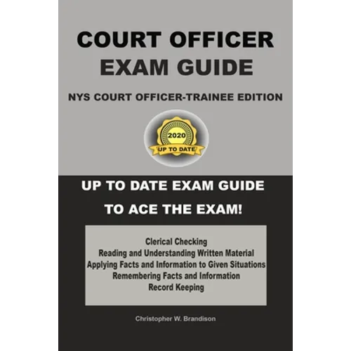 NYS Court Officer-Trainee Exam Guide