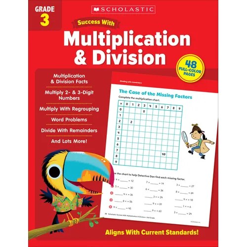 Scholastic Success with Multiplication & Division Grade 3 Workbook