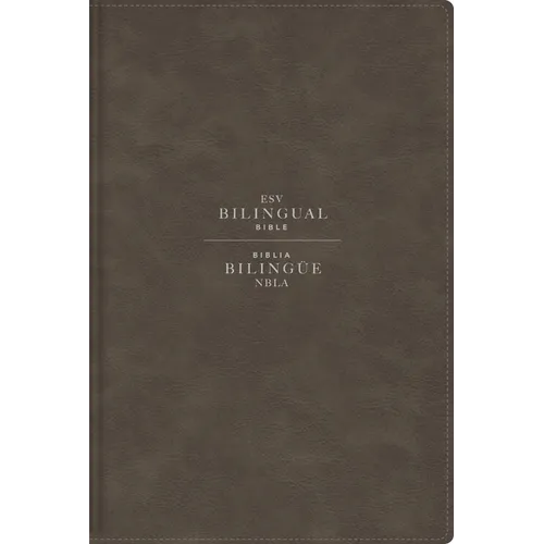 Esv/Nbla, Bilingual Bible, Leathersoft, Grey/ Esv/Nbla, Biblia Bilingüe, Leathersoft, Gris
