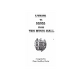 Lyrics to Songs from the Music Hall