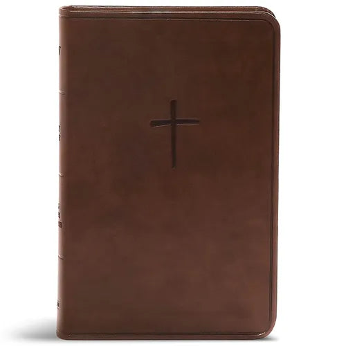 CSB Compact Bible, Value Edition, Brown Leathertouch