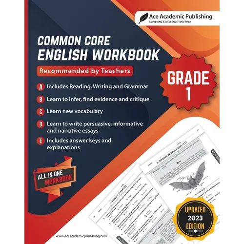 Common Core English Workbook: Grade 1