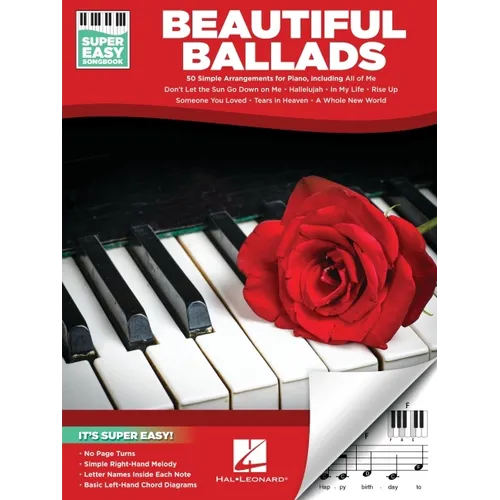 Beautiful Ballads - Super Easy Songbook: 50 Simple Arrangements for Piano