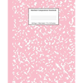 Marbled Composition Notebook: Pink Marble Wide Ruled Paper Subject Book