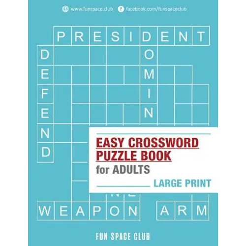 Easy Crossword Puzzle Books for Adults Large Print: Crossword Easy Puzzle Books