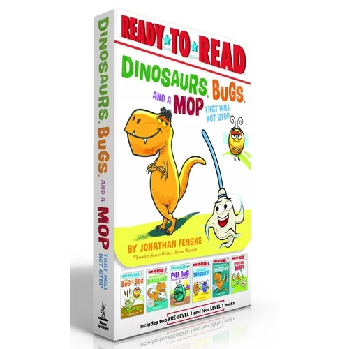 Dinosaurs, Bugs, and a Mop That Will Not Stop (Boxed Set): The Bug in the Bog; Nothing Fits a Dinosaur; Pill Bug Does Not Need Anybody; Try a Bite, Tr