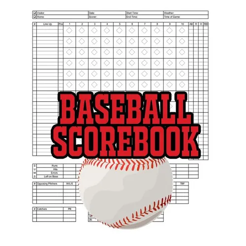 Baseball Scorebook: 100 Scoring Sheets For Baseball and Softball Games, Glover's Scorebooks, Large (8.5X 11)