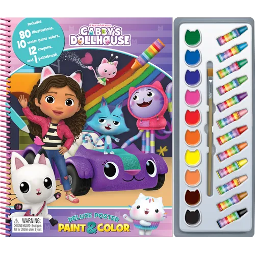 Gabby's Dollhouse Universal Deluxe Poster Paint & Color