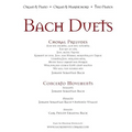 Bach Duets: Organ & Piano - Organ & Harpsichord - 2 Pianos