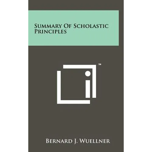 Summary Of Scholastic Principles