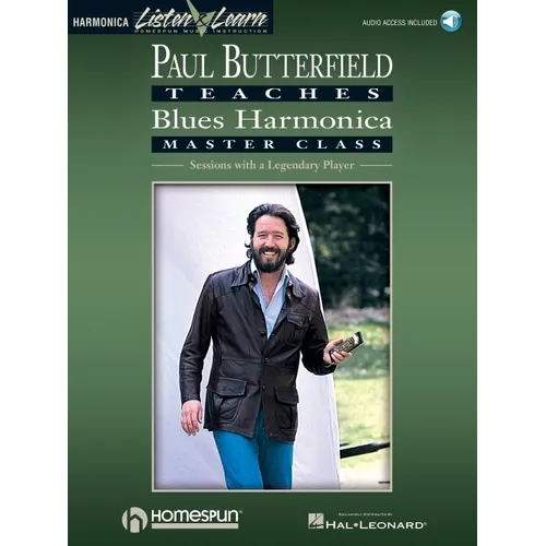 Paul Butterfield - Blues Harmonica Master Class Book/Online Audio [With CD]