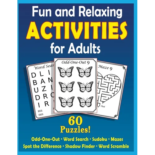 Fun and Relaxing Activities for Adults: Puzzles for People with Dementia [Large-Print]