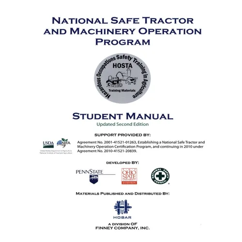 National Safety Tractor and Machinery Operation Program Student Manual