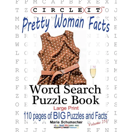 Circle It, Pretty Woman Facts, Word Search, Puzzle Book
