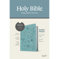 KJV Personal Size Giant Print Bible, Filament Enabled (Leatherlike, Floral Leaf Teal, Red Letter)