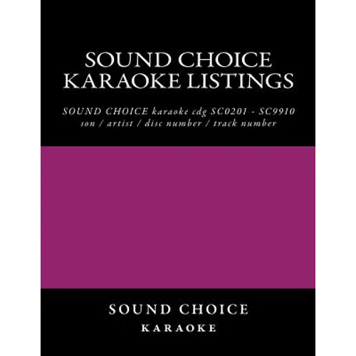 SOUND CHOICE karaoke listings