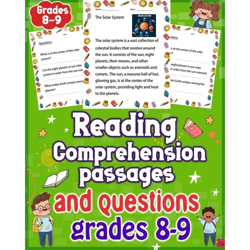 Reading Comprehension Passages and Questions Grades 8-9: Enhance Learning with Comprehensive Reading Comprehension Passages and Questions - Grades 8-9