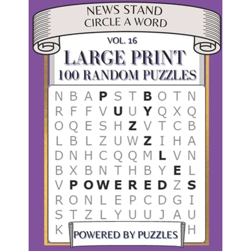 News Stand Circle a Word Vol.16: Large Print 100 Puzzles