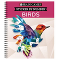 Brain Games - Sticker by Number: Birds (28 Images to Sticker)